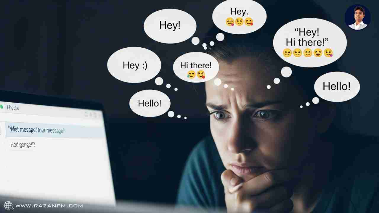 signs you are overthinking tone in digital chats